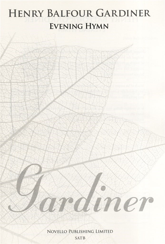 Evening Hymn - SATB (New Engraving)